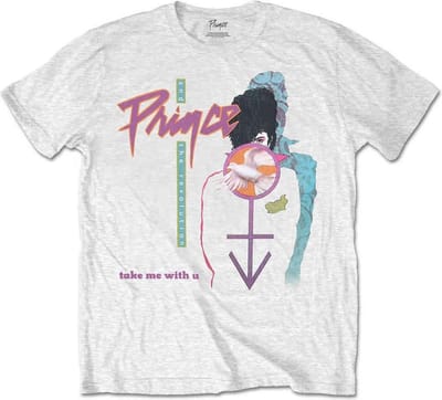 Prince - Take Me With U Heren T-shirt - L - Wit