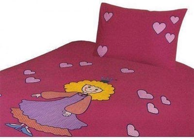 Junior Dekbedovertrekset Queeny - Eenpersoons - 140x200 cm - Roze