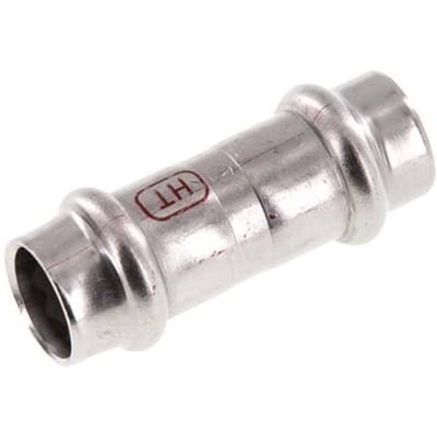 Perskoppeling - 15mm Persmof - RVS