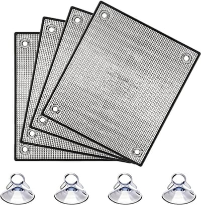 KZQ Verduisterende Dubbelzijdige Aluminium Raamfolie Met Zuignappen Warmtereflecterend Waterdicht Voor Zonwering En Privacy 70x100 Cm（1pc）