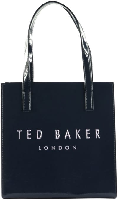 Ted Baker handtas Caarisa Crinkle Printed Icon Bag Navy donkerblauw