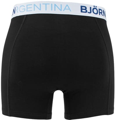 Björn Borg heren cotton stretch 3P boxers Argentina zwart & blauw