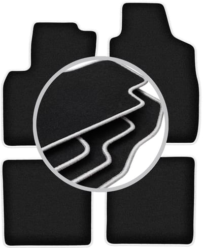 CARLUX-SILVER automatten voor: Fiat Panda II hatchback (2002-2010)