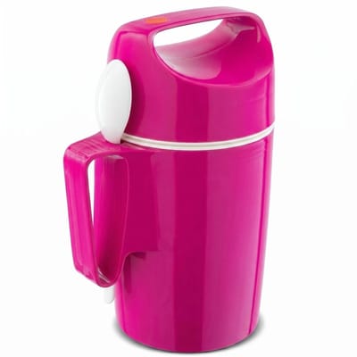 ROTPUNKT Dirk 850 Thermoskan 0.85L - 12uWarm, BPA-vrij, Met Lepel - Framboos