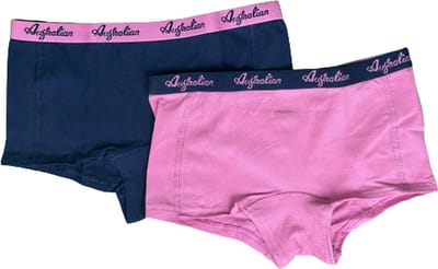 Australian Meisjes boxers Blauw-Roze 2-Pack maat 122-128