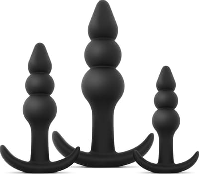 Easytoys - Butt Plug Trio - Zwart