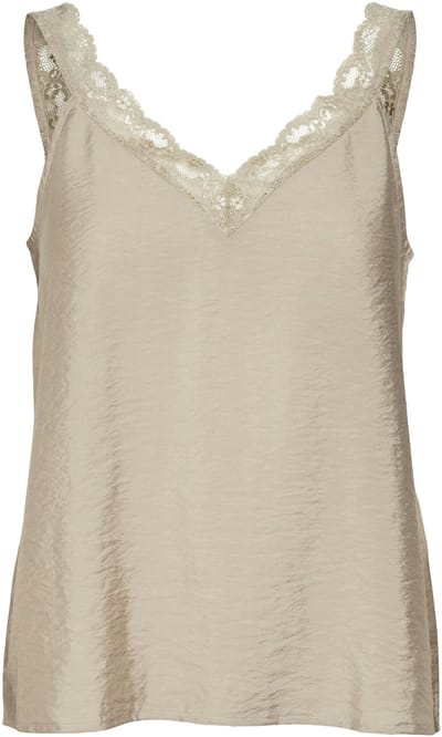 VERO MODA - VMJOSIE LACE SINGLET WVN GA - Dames - Blouses
