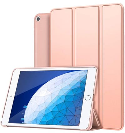 Slim Smart Case Hoes voor iPad Pro 12.9 (2015/2017) – Kunstleer – Tri-Fold Stand – Sleep/Wake Rose Goud