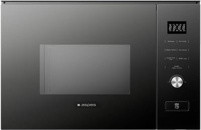 Magnetron Oven - Inbouw Magnetron - Snel Eten Bereiden - Met Grill Functie - 20 Liter - Zwart Glas