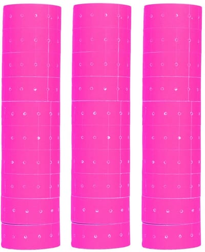 Dailygoods- Prijslabels 15000 Stuks - 30 Rollen - Prijsstickers - Papier 21x12mm - Fluorescerend - Geschikt voor Mx-5500 - Etiketten