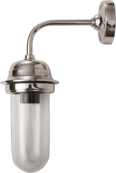 PTMD Corby Nickel messing wandlamp maat in cm: 15 x 9 x 18 - Zilver