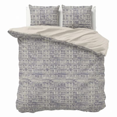Dekbed-Discounter - Presence Dekbedovertrek 200 x 200/220 cm - Verkoelend Percale Katoen - Dubbele instopstrook - Wassen op 40 graden - Inclusief 2 kussenslopen - Dutch Doors
