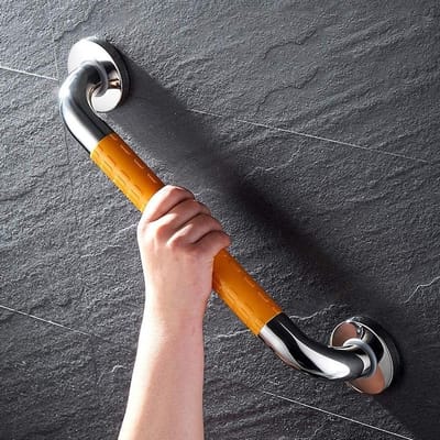 Badkamer Handgrepen - Veiligheid Leuning - Ouderen Ondersteunen - Roestvrij Staal - 48 cm - Wit