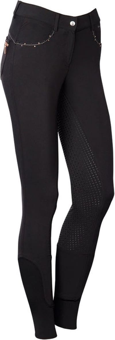 Harry's Horse Rijbroek Denici Cavalli Full Grip Kids Zwart/Rose Goud - 152