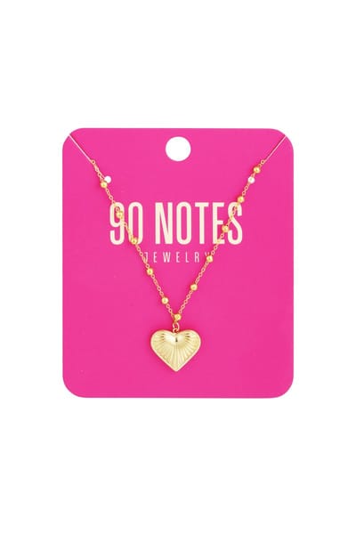 90 NOTES - Wild Heart Ketting - goudkleurig