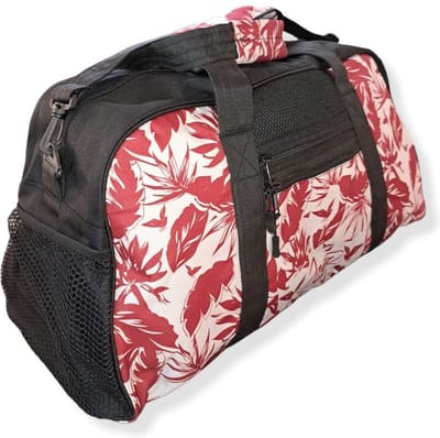 Joya Flower Sporttas - Zwart met rood - 63 x 33 x 25cm