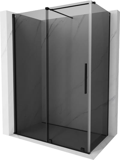 Mexen Velar schuifdouchecabine 130 x 70 , grafiet, zwart - 871-130-070-41-70