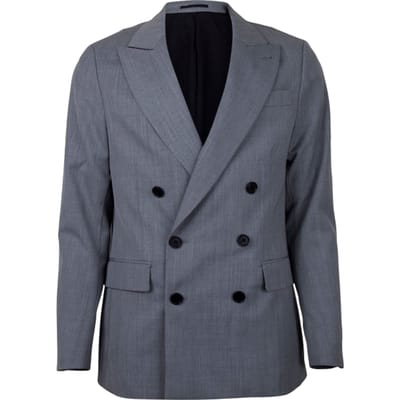 AllSaints Anori Blazer Light Grey Size: 34 | Blazers Outlet | Heren | Grijs