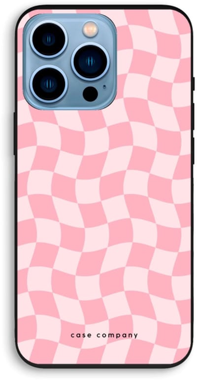 Case Company® - Hoesje geschikt voor iPhone 13 Pro hoesje - Grid Roos - Biologisch Afbreekbaar Telefoonhoesje - Bescherming alle Kanten en Schermrand