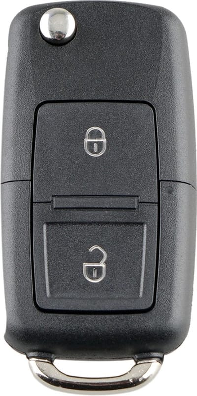 TLVX Sterke Autosleutel Behuizing Geschikt voor VW / VAG / Volkswagen B5 / Skoda / Sleutelbaard HU66 / Ter vervanging van Originele Sleutel behuizing / afstandsbediening Auto / 2 knops / 2 knoppen / 1 stuks