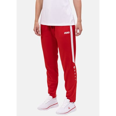 Jako Power Polyesterbroek Dames - Wit / Rood | Maat: 38