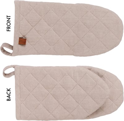 Cosy & Trendy Ovenwant Stoff Sand - 31 x 15 x 3 cm - Katoen - Modern Design, Comfortabele Pasvorm
