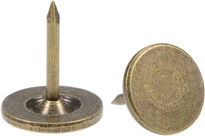 30x Decoratieve Meubelspijkers Platkop 11x13 mm - Bronzen Punaise voor Meubels en Bekleding