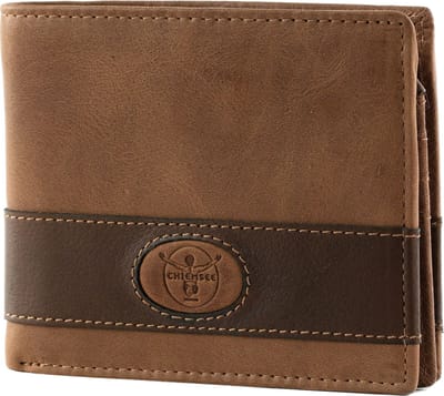 CHIEMSEE Leren Portemonnee Leather Wallet Cognac Bruine