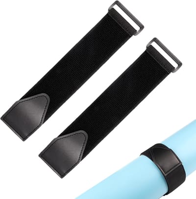 Voetriemen Roeiapparaat - Verstelbare Pedaalbanden - Indoor Fitness Training - Niet-wiebelend Ontwerp - 5 x 45 cm - Zwart