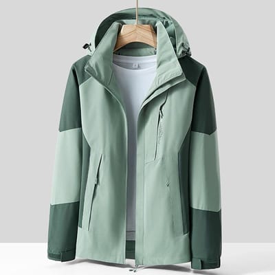 Dames Lente en Herfst Dunne Bergbeklimjas Effen Kleur 3XL gray