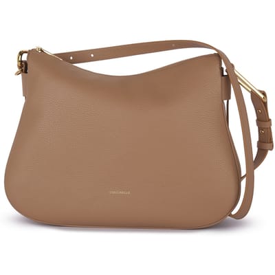 COCCINELLE Leren Schoudertas Magie Soft Shoulder Bag Skin Lichtbruin