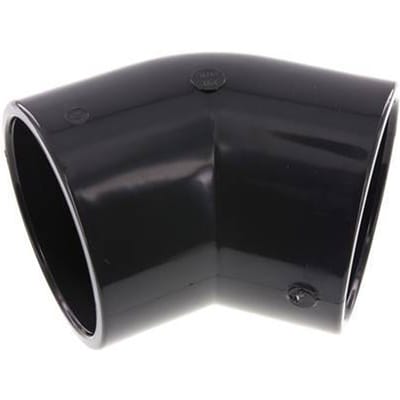 PVC 45graden L-Fitting Lijmmof 110x128mm