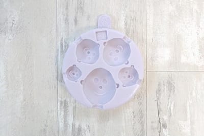 Karen Davies Silicone Head Mould 5 sizes | 5 gezichtjes in 1 siliconen mal | Taartdecoratiemal | Koekjes Bakken