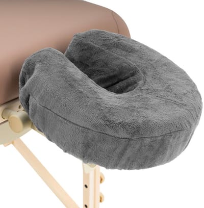 ZenGrowth® Microvezel Hoofdsteunhoesje– Grijs – Zijdezacht & Sneldrogend – 280 gram/m² – Elastisch – Universele Pasvorm –Geschikt Voor Massagetafel & Massagestoel – Hygiënisch