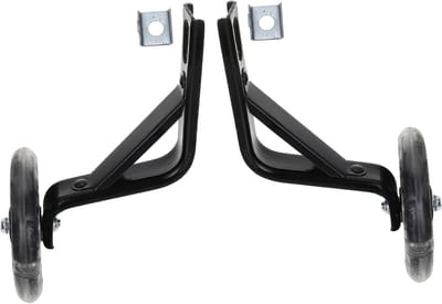 Kinderfiets Zijwieltjes - Stevige Stabilisatoren - Leren Fietsen - Extra Balansbescherming - 12x11.5x11cm - Zwart