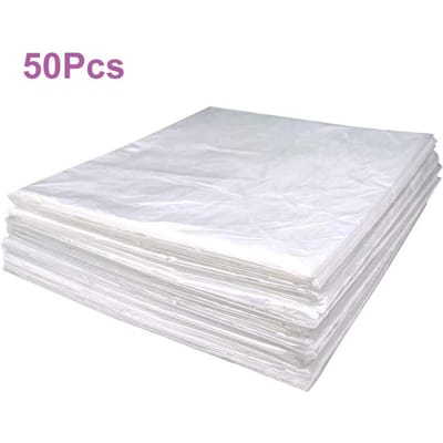 50 Pièces Sacs Jetables pour Couverture Sauna Infrarouge 47X82 Feuille Plastique PVC pour Enveloppement Corporel Pack Bain Détox