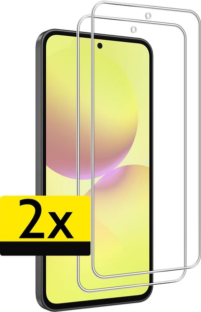 Screenprotector - Geschikt voor Samsung Galaxy A36 - 2 Stuks - Extra Sterk - Beschermglas - Gehard Glas - Tempered Glass - Screen Protector