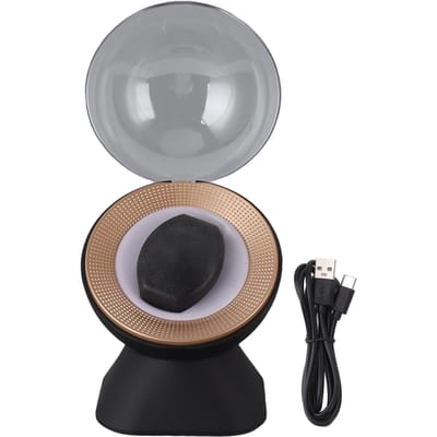 Remontoir de Montre Automatique Simple USB Agitateur de Montre Mécanique Boîte de Rangement Présentoir pour Maison Argent noir