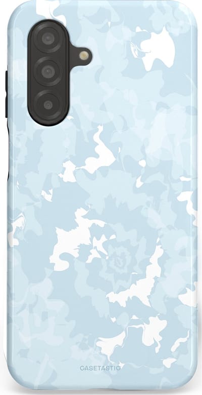 Casetastic Hoesje Geschikt voor Samsung A26 - Stijlvolle Beschermende Duo-layer Case - Blauwe wervels
