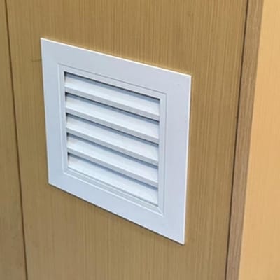 Badkamerventilatie rooster - Inspectiepaneel - Thuis ventilatie - Duurzaam ontwerp - 300 x 600 mm - Wit