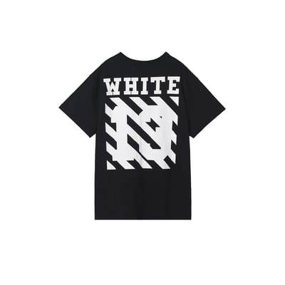 Off-White Origineel Schedel Olieverf Schildering T-shirt Heren Tops Zwart AU1001-03-05 XXS black