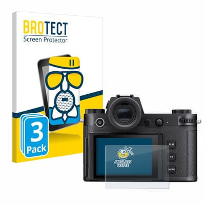 BROTECT - Screenprotector voor Leica SL3 / SL3-S - Folie Beschermfolie Beschermglas matte 3 Stuks