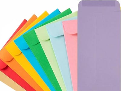 100 Mini Gekleurde Enveloppen 5.7x8.9cm - 10 Diverse Kleuren Kleine Enveloppen voor Uitnodigingen, Wenskaarten & Feesten
