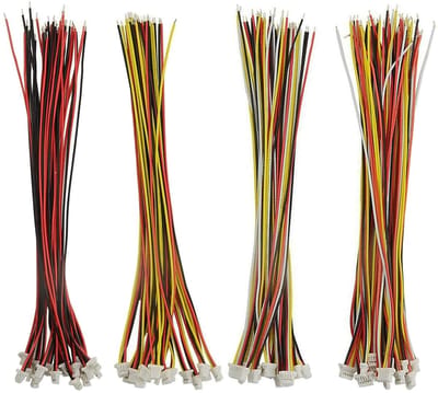Dailygoody - Micro 2.0 mm - 60 stuks kabels - 15cm lengte - Stekkerverbinding - Hoogwaardig materiaal - Geschikt voor elektronica projecten
