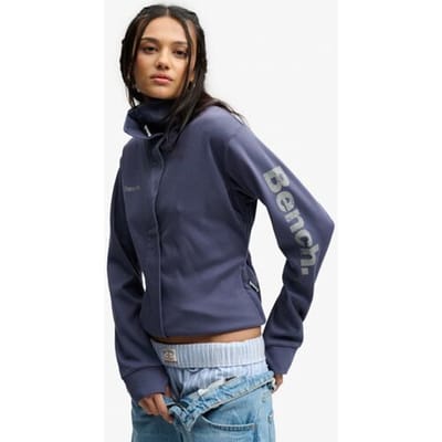Superdry Bench Funnel Track Top Blauw Grootte: M