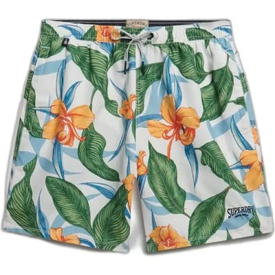Superdry - Hawaiian Print 16-inch Zwemshorts - Heren - Zwembroeken