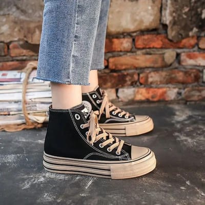 Lente Herfst Dames Schoenen Luipaardprint Comfortabel en Elegant Nieuw Binnen Dames Canvas Schoenen H Licht Stijlvol 39 40 black