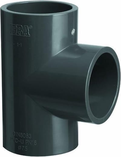 PVC T-stuk 90° 40 mm - 16 bar - Klussen - Fitting - PVC