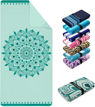Strandlaken Microvezel - XXL Handdoek - Zandvrij Relaxen - Sneldrogend Lichtgewicht - 90x180 cm - Aqua