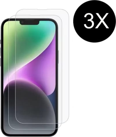 TG Techgrip - 3 Stuks Screenprotector Geschikt voor iPhone 13 Mini - 2.5 D 9H HD Diamond Glas Screen protector Tempered Glass Beschermglas geschikt voor iPhone 13Mini